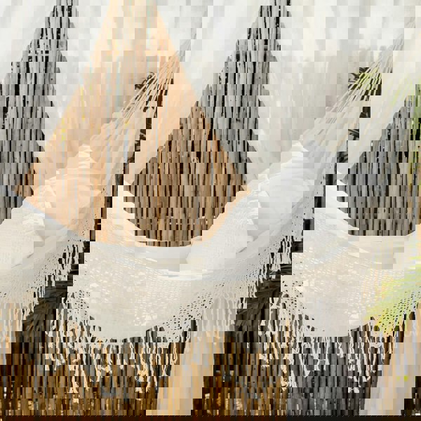 Vivere Deluxe Brazilian Style Cotton Hammock (Double) - Natural