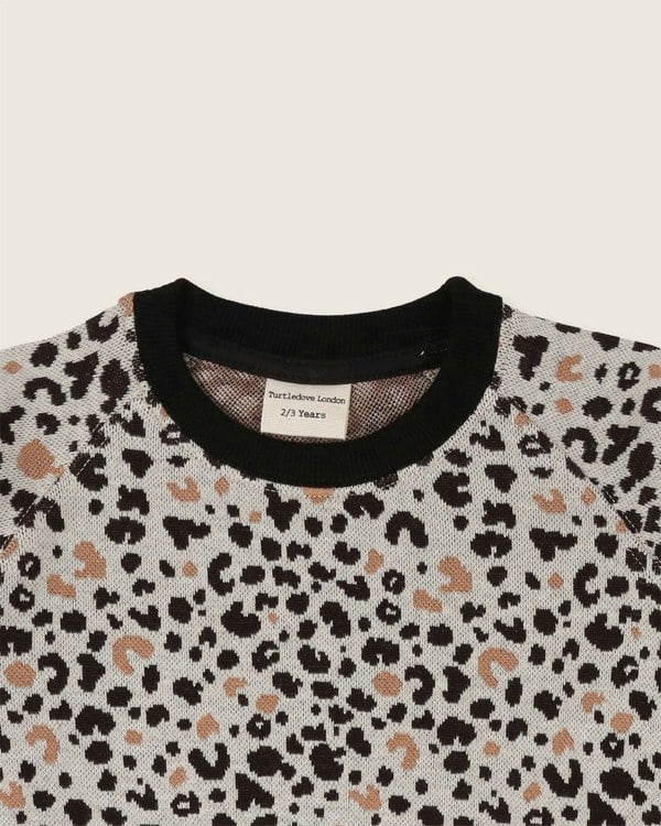organic cotton Multicolour Leopard Animal Print Sweatshirt - image 4
