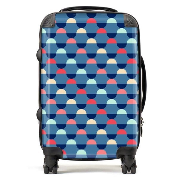 Warren Reed Geometric Pattern Suitcase