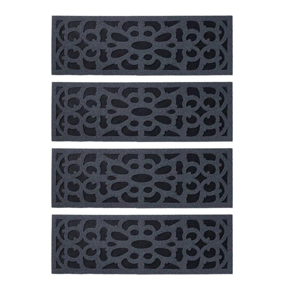 Nicoman Victorian Style Eco-Friendly Rubber Step Mat - Grey