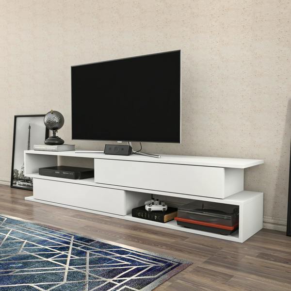 Decorotika Cortez Modern Tv Stand Tv Unit TV Cabinet for Tv's up to 72"