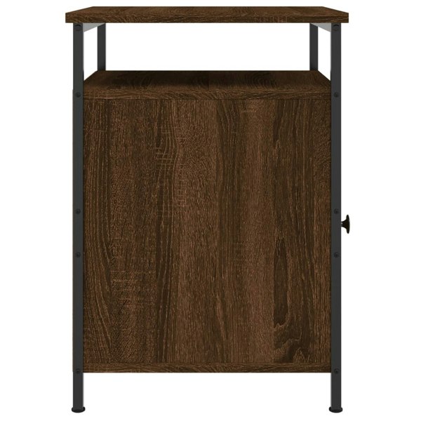 Berkfield Bedside Cabinet Brown Oak 40x42x60 cm Engineered Wood