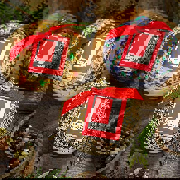 Large Handmade Bonbonnière filled with Dark Chocolate Coated Ginger, Palm Oil Free, 260g