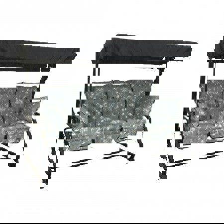 Pendulum 3 Seater Garden Hammock Swing with Cushions - Convertible Bed Renaissance Grey 190(L) x 160 (W) The Garden Furniture Shop