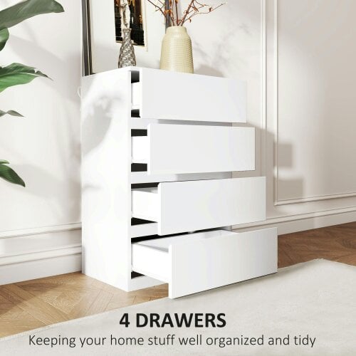 Wyld Haus Lanodo Wooden Neutral Finish 4 Drawer Modern Storage Chest