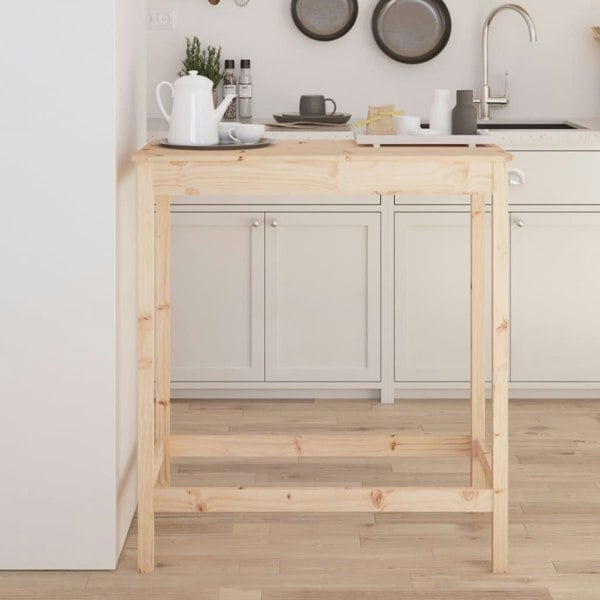 Berkfield Bar Table 100x50x110 cm Solid Wood Pine