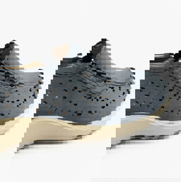 Boulevard MARSHA Womens Cut-Out Slip-On Shoes Navy Blue