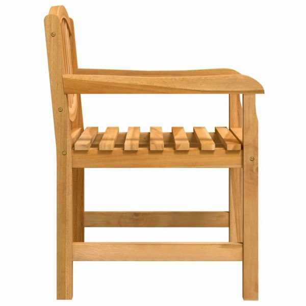 Berkfield Garden Chairs 2 pcs 58x59x88 cm Solid Wood Teak