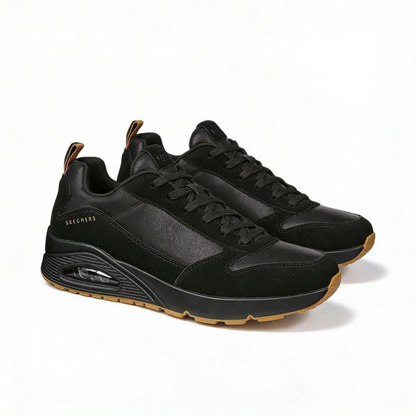 Skechers Skechers UNO - STACRE Mens Casual Trainers Black