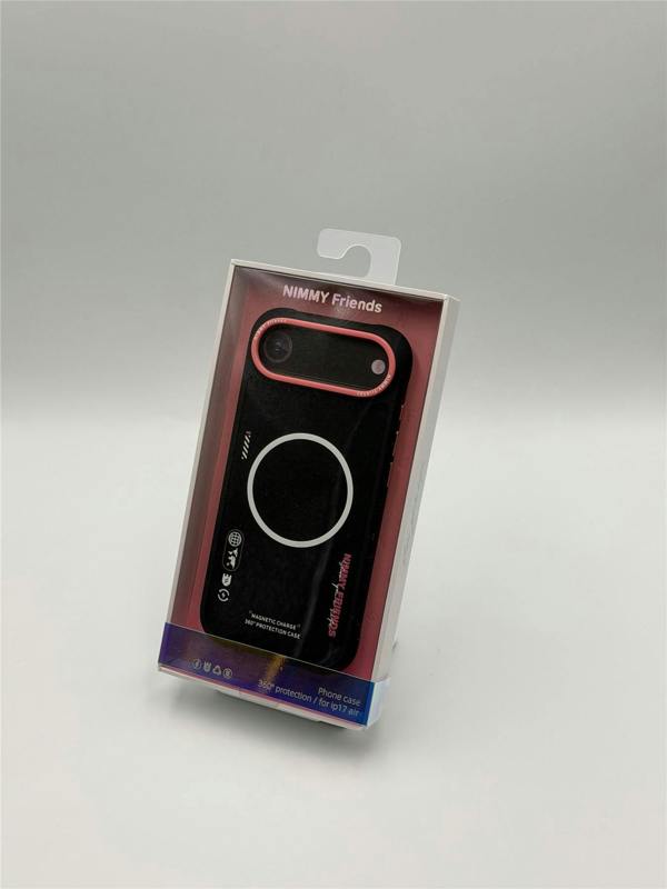 Nimmy Friends Nimmy Cool & Cute 2.0 Case with MagSafe for iPhone 17 Air 6.5" Black Pink - N-YJKM-CX2.0-IP17-AIR-01-B