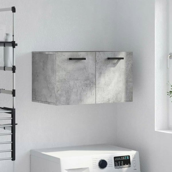 Berkfield Wall Cabinet Concrete Grey 60x36.5x35 cm Engineered Wood
