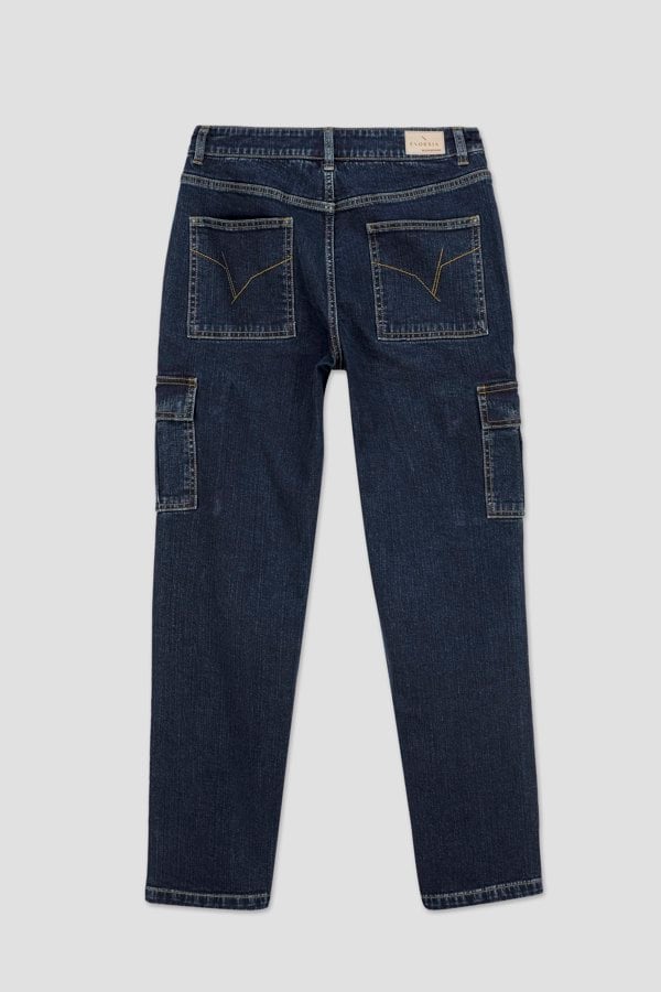 ENORSIA Vintage Straight Leg Cargo Jeans