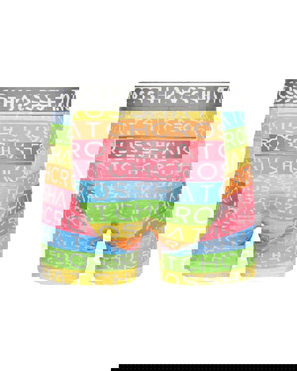 Crosshatch Rainbow Mix Boxers 3pk Black Mix
