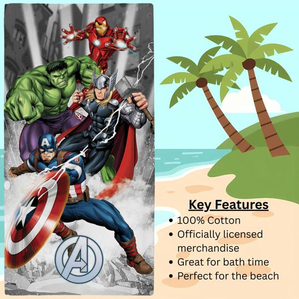 Marvel Avengers Action Towel
