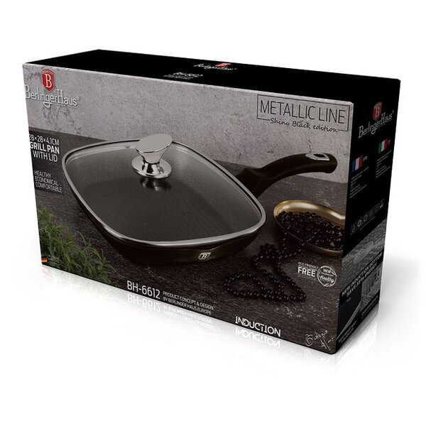 Berlinger Haus Grill Pan 28 cm Berlinger Haus BH-6612 Shiny Black Edition
