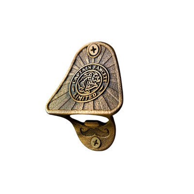 Captain Fawcett's Vintage Brass Wall Mounted Bottle Opener