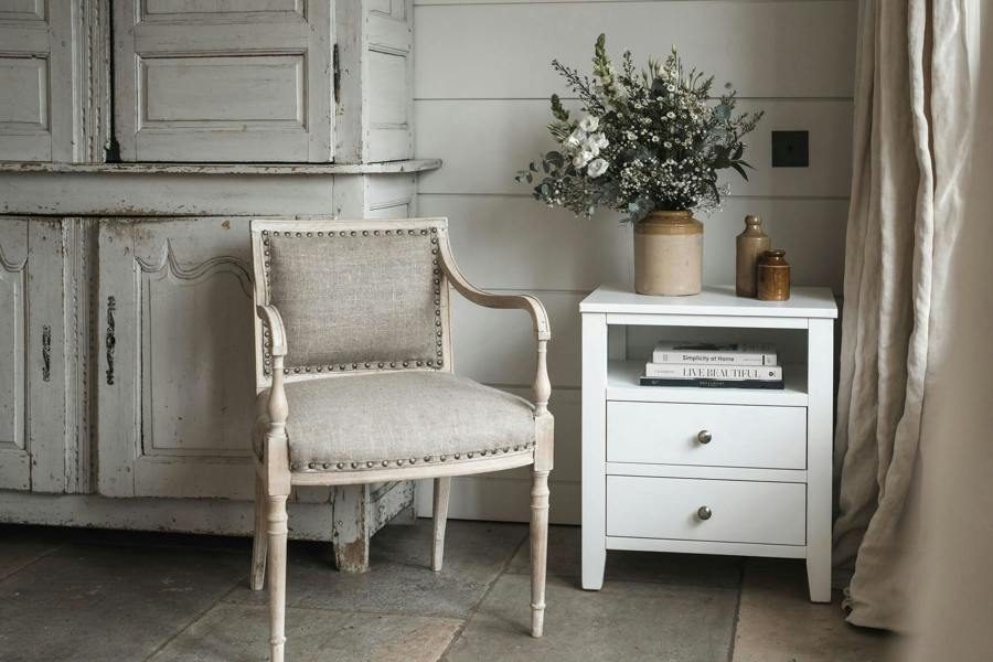 Statement Furniture Brooklyn Modern Bedside Table with Drawers and Shelf Assembled
