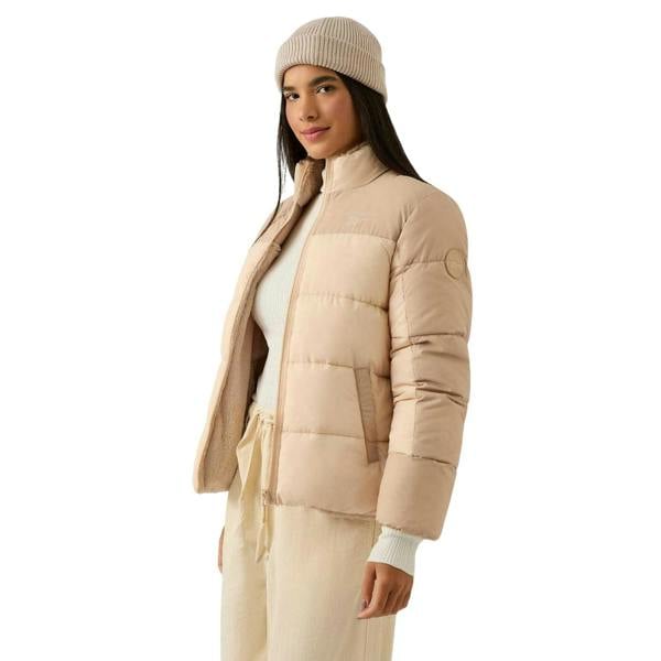Reebok Womens/Ladies Reversible Puffer Jacket - Oatmeal - 