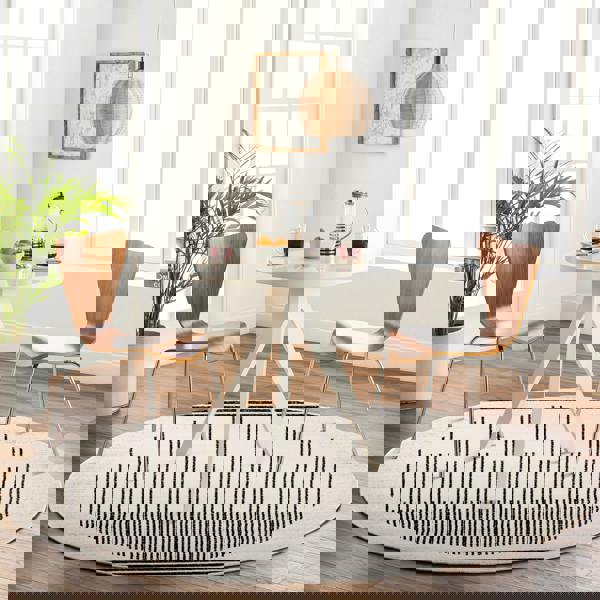 Livabliss Pisa-Geometric Black Grey Ivory Modern Rug