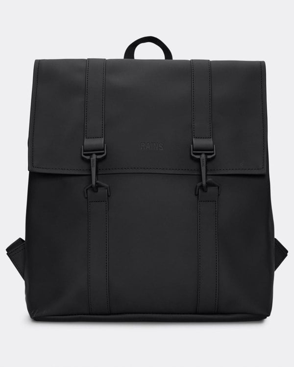 Rains Unisex MSN Bag Mini - 01 Black - CHO - Designer Unisex Bags