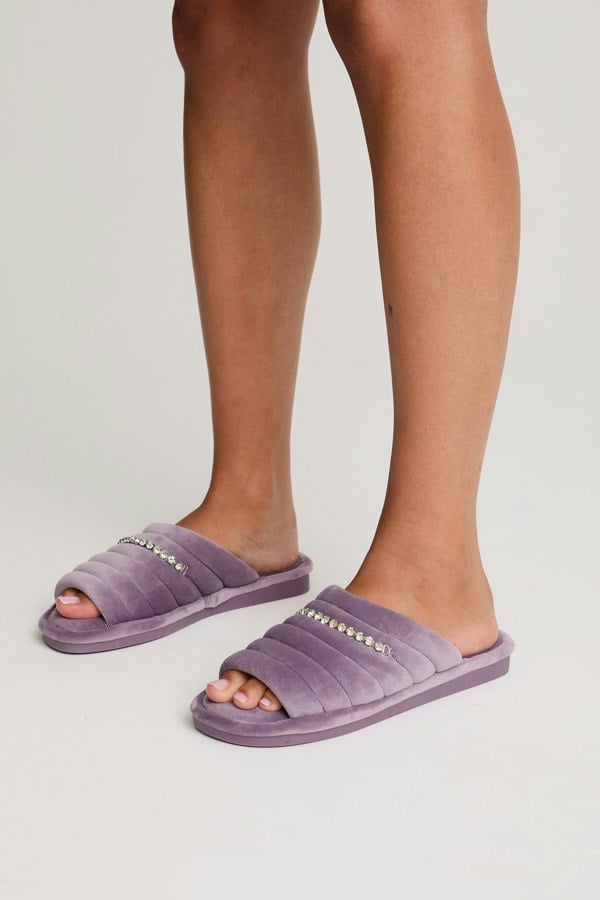 Frankie Slippers in Lavender - Slippers