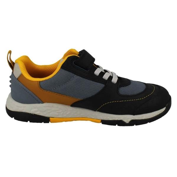 Clarks Childrens Clarks Casual Hook And Loop Fastening Trainers - Steggy Stride K