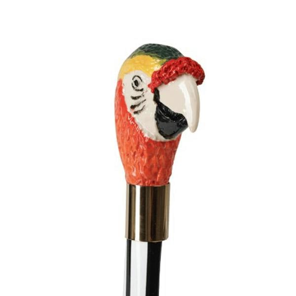Embassy London Parrot - Multi - Hand-painted shoe horn with sculpted parrot head