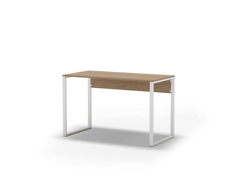 Decortie Inna Modern Work Table Lotus with Sturdy Metal Legs Particle Board Industrial Desk Width 110cm