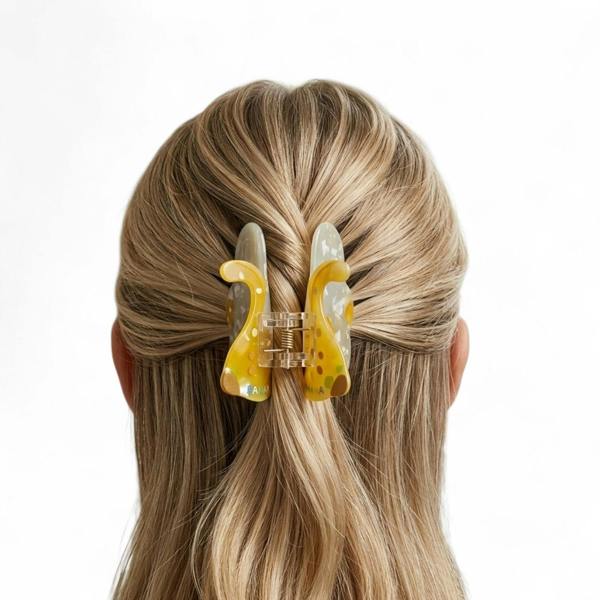 Gold Trip Banana Claw Clip