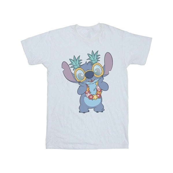 Disney Mens Lilo And Stitch Tropical Fun T-Shirt - White
