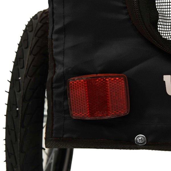 Berkfield Dog Bike Trailer Black Oxford Fabric&Iron
