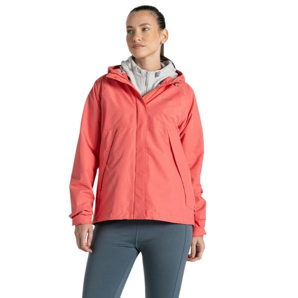 Craghoppers Womens/Ladies Ossus Waterproof Jacket - Deep Coral