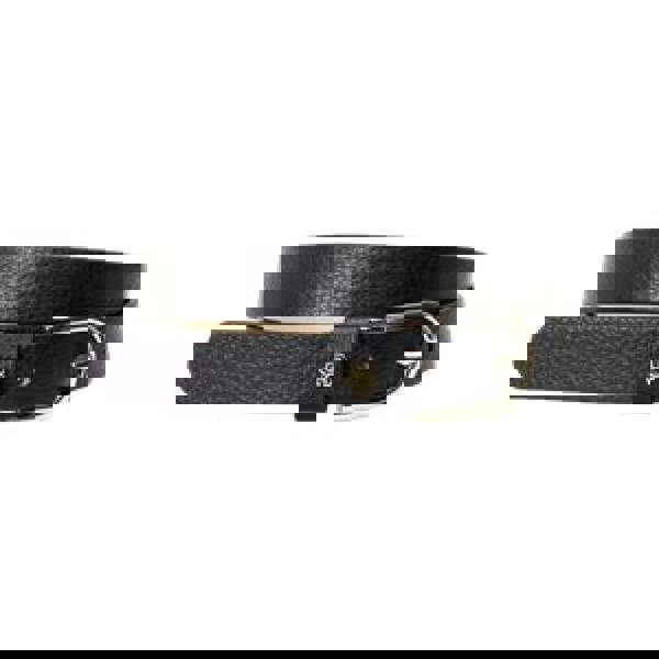 Boss Scarlet Monogram Cow Leather Belt - Black - 