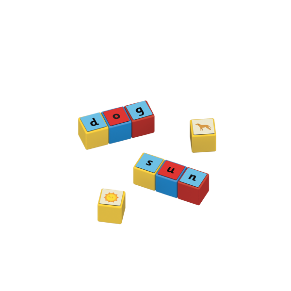 Geomag Magicube  Magnetic Shapes Word Builder - 55 Pieces