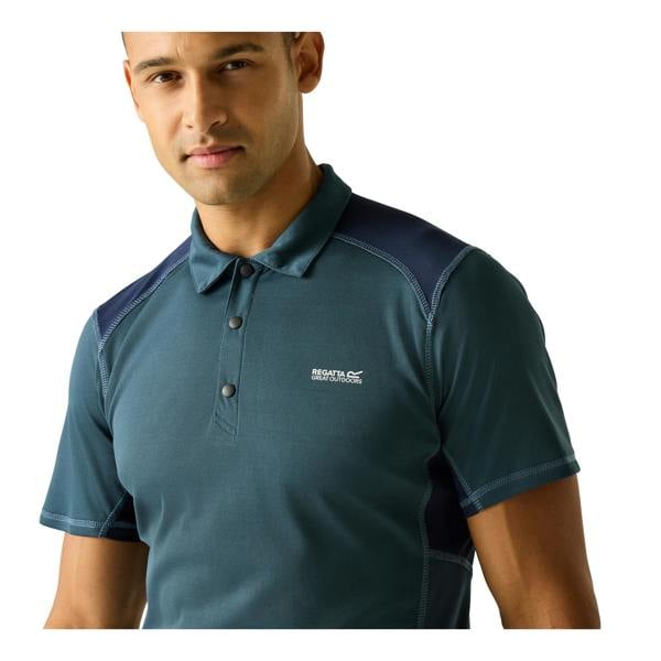 Regatta Mens Virda Logo Polo Shirt - Night Sky - 