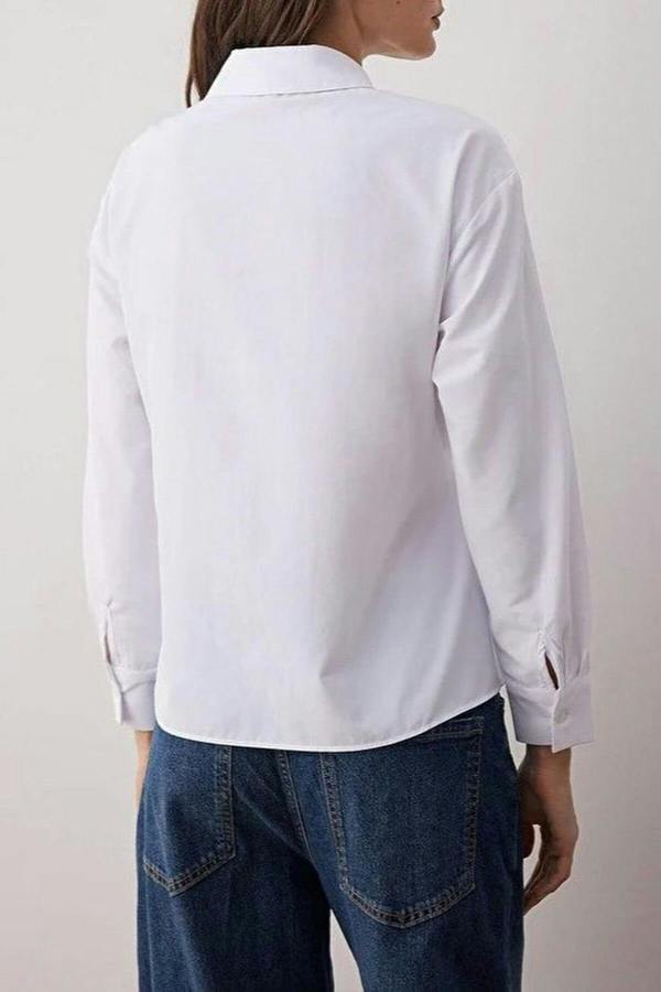 WOVCOR Regular Woven Shirt with Waist Ribbon Detail