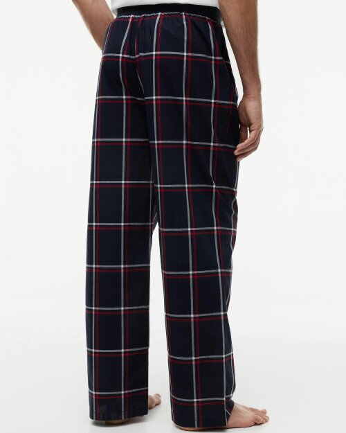 Tommy Hilfiger Woven Print Waistband Mens Pyjama Pants - RWB Windowpane Check