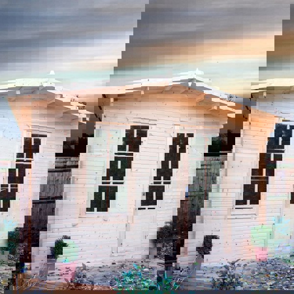 Shire 10x10 bucknells log cabin 28mm Cladding - Best Shed