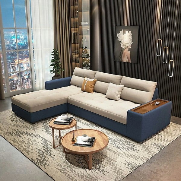 Weilai Concept Lobo Sectional Sofa With Storage, Chaise Lounge Sofa Bed
