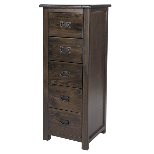 Core Products Boston 5-Drawer Narrow Chest of Drawers
