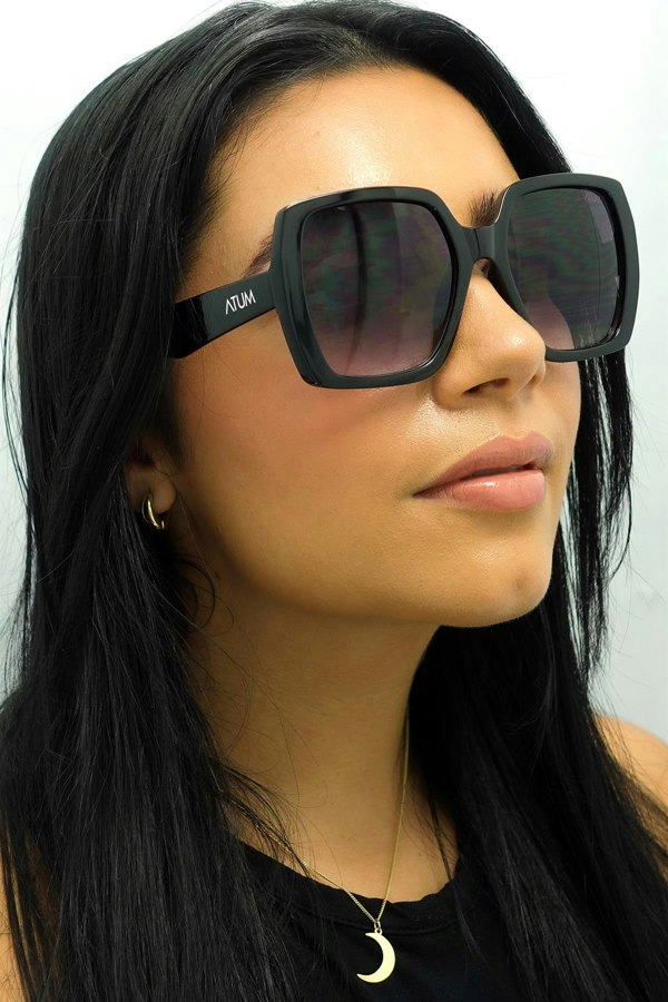 Atum Sunglasses Zouk C1 Shiny Black Smoke Grey Gradient
