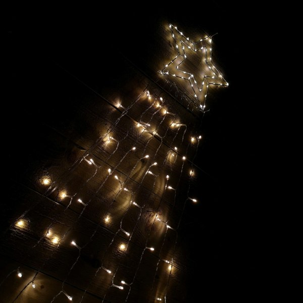 Samuel Alexander 3m Indoor Outdoor Shooting Star Multifunction LED Christmas Decoration with Timer in Warm White