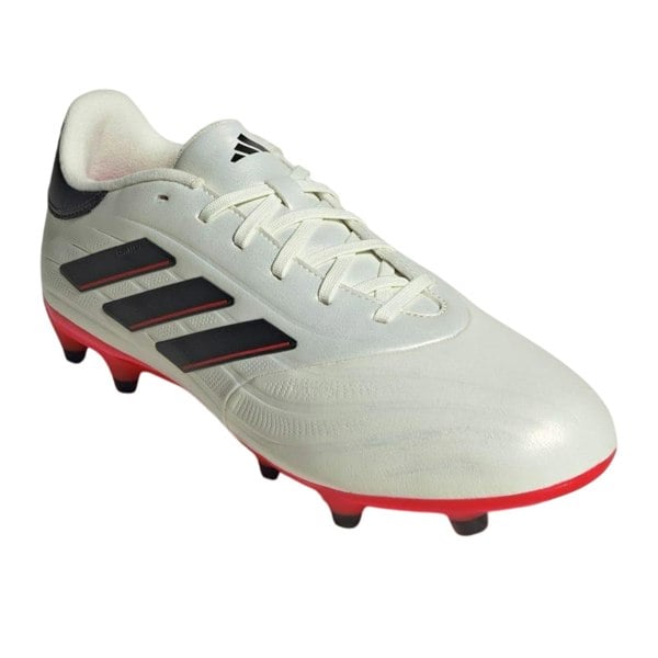 Adidas Mens Copa Pure II League 3 Stripes Leather Firm Ground Football Boots - Solar Red/White
