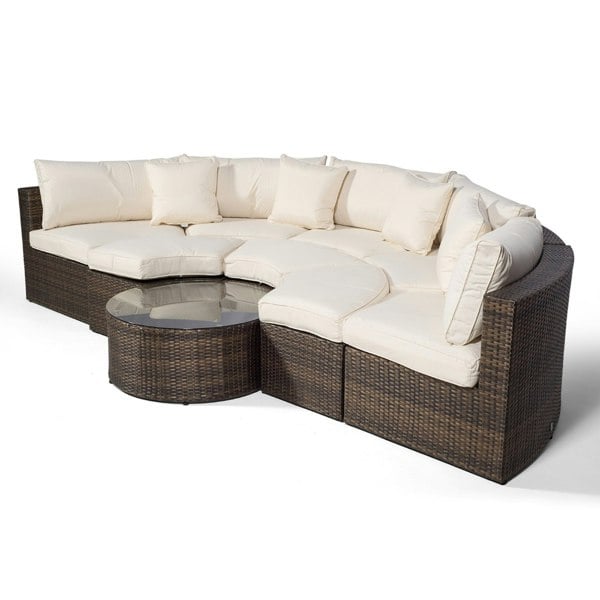Giardino Monaco Luxury Large Rattan Garden Sofa Set