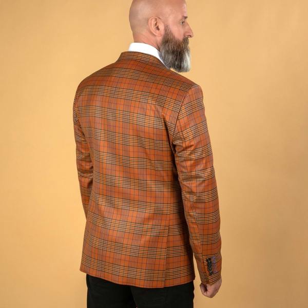 CLAUDIO LUGLI CHECK JACKET CLJ1910 – Premium Men's Patterned Shirt by Claudio Lugli | Bold Design, Tailored Fit, Best Printed Shirts
