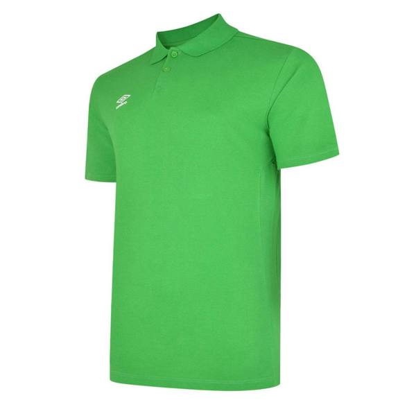 Umbro Boys Essential Polo Shirt - Emerald/White - 