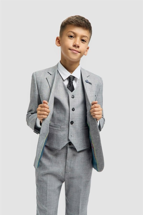 House of Cavani Boys Malibu Grey Suit