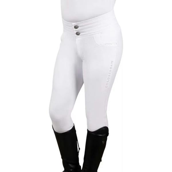 Coldstream Childrens/Kids Diamante Breeches - White