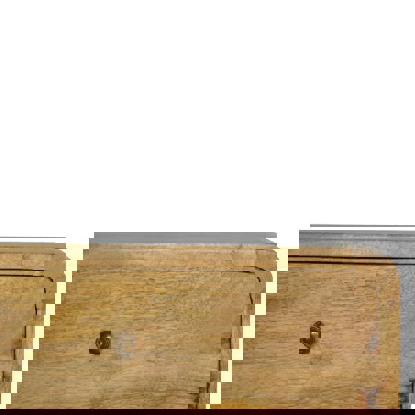 Artisan Furniture Solid Wood Oak-ish 2 Drawer Floating Bedside Table