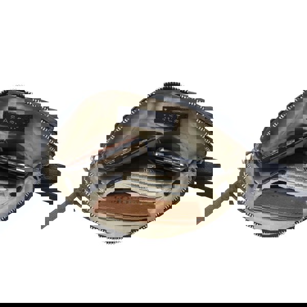 Assots London 'JEAN' Navy Real Soft Pebble Grain Leather Crossbody Bag